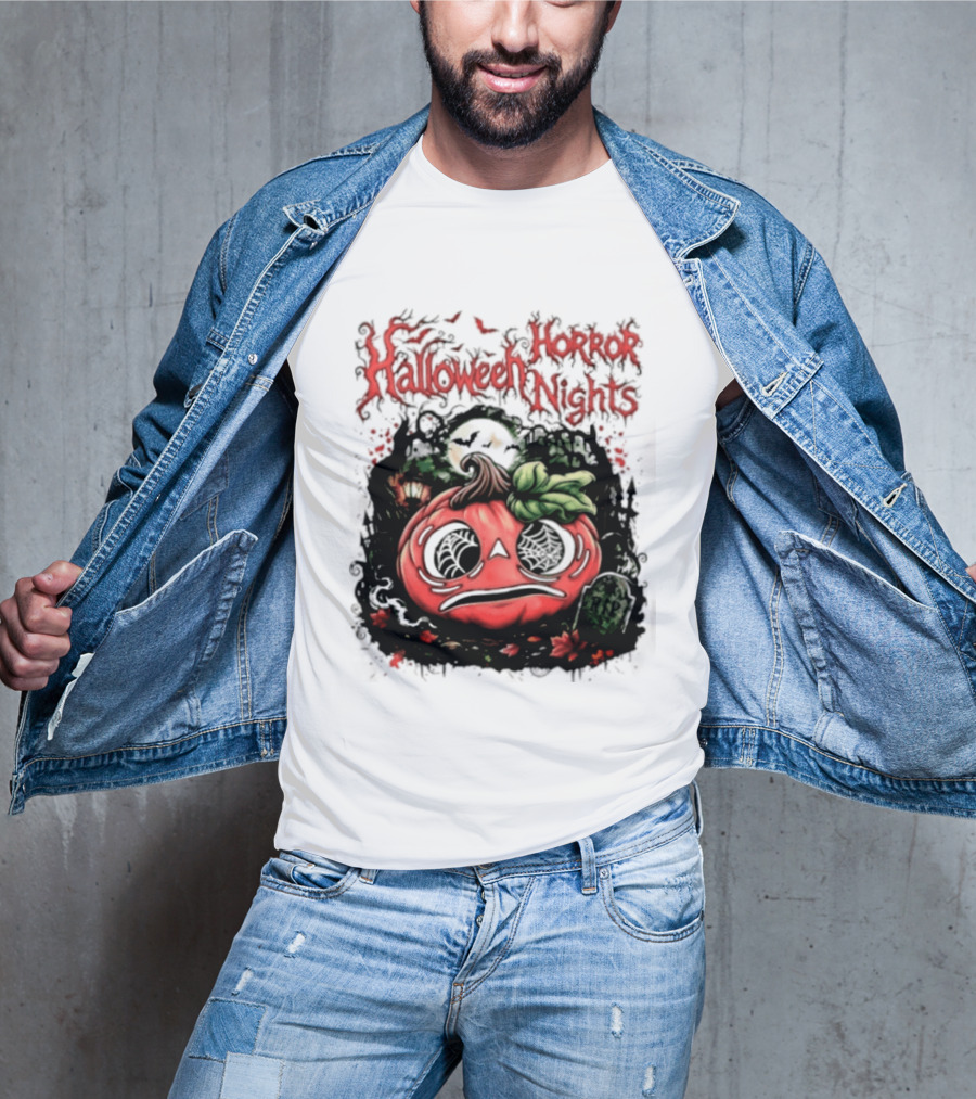 Halloween Horror Nights Pumpkin RIP Spooky T-Shirt