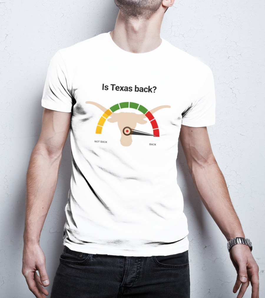 Is Texas Back Longhorns Meter Not Back Back T-Shirt