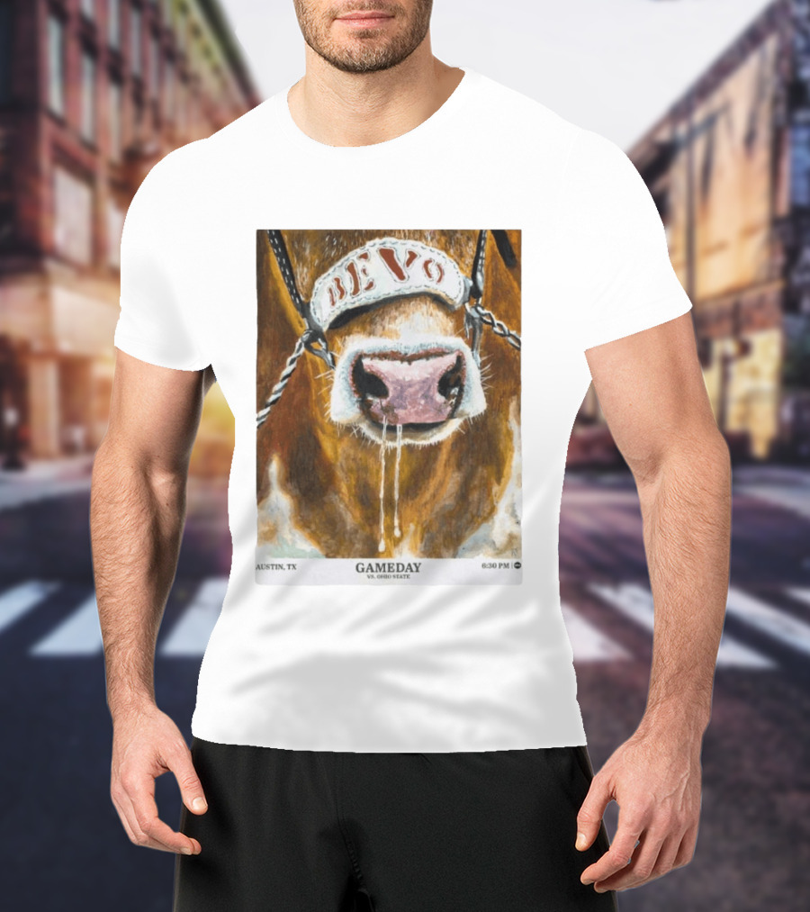 Texas Longhorns Bevo Vs Ohio State Austin TX Gameday 6:30 PM 2026 T-Shirt