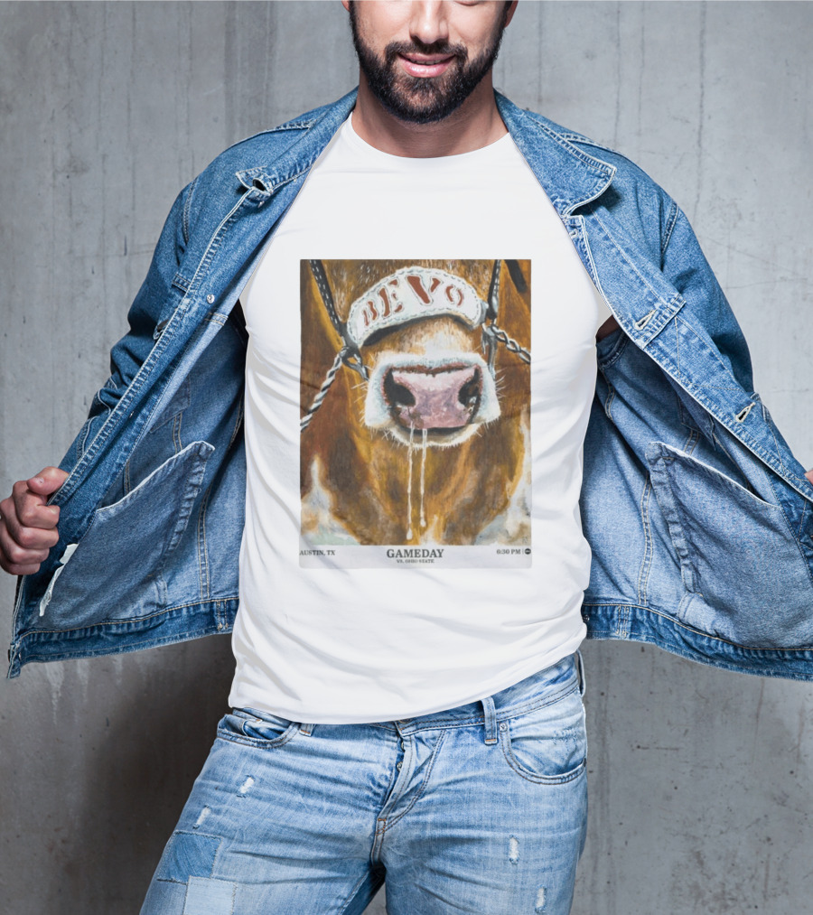 Texas Longhorns Bevo Vs Ohio State Austin TX Gameday 6:30 PM 2026 T-Shirt