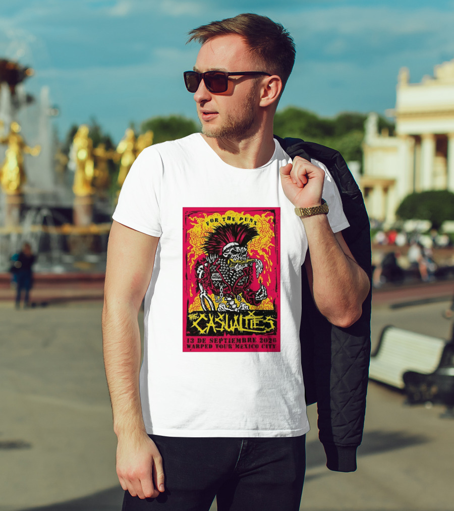 The Casualties Warped Tour Mexico City For The Punx 13 De Septiembre 2026 T-Shirt