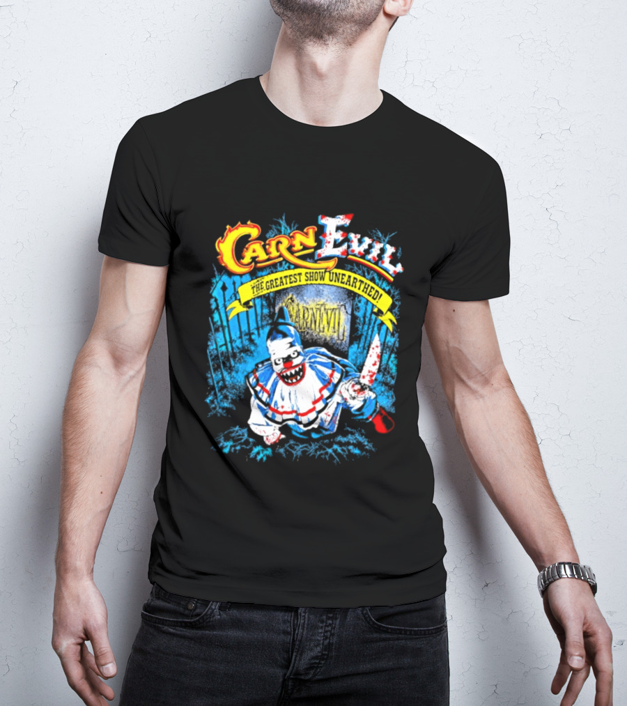 CarnEvil The Greatest Show Unearthed Creepy Clown Horror T-Shirt