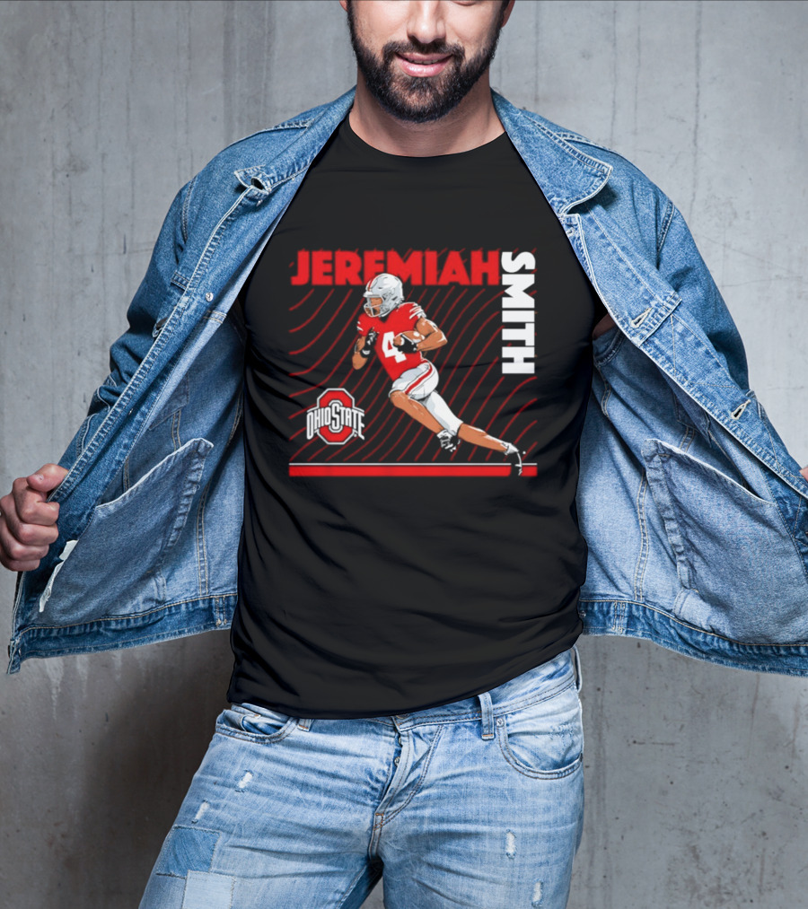 Jeremiah Smith Ohio State Buckeyes Neon Nights NCAA Football T-Shirt