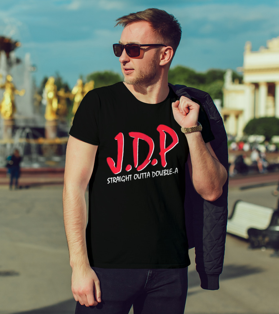 Josue De Paula JDP Straight Outta Double A Los Angeles Dodgers T-Shirt