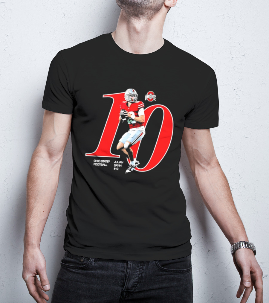 Ohio State Buckeyes Julian Sayin NCAA Football Player Number 10 T-Shirt