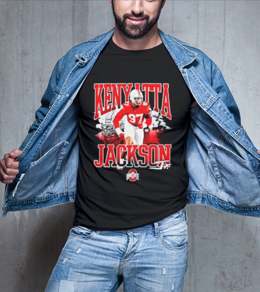 Kenyatta Jackson 97 Ohio State Buckeyes NCAA Football Player T-Shirt