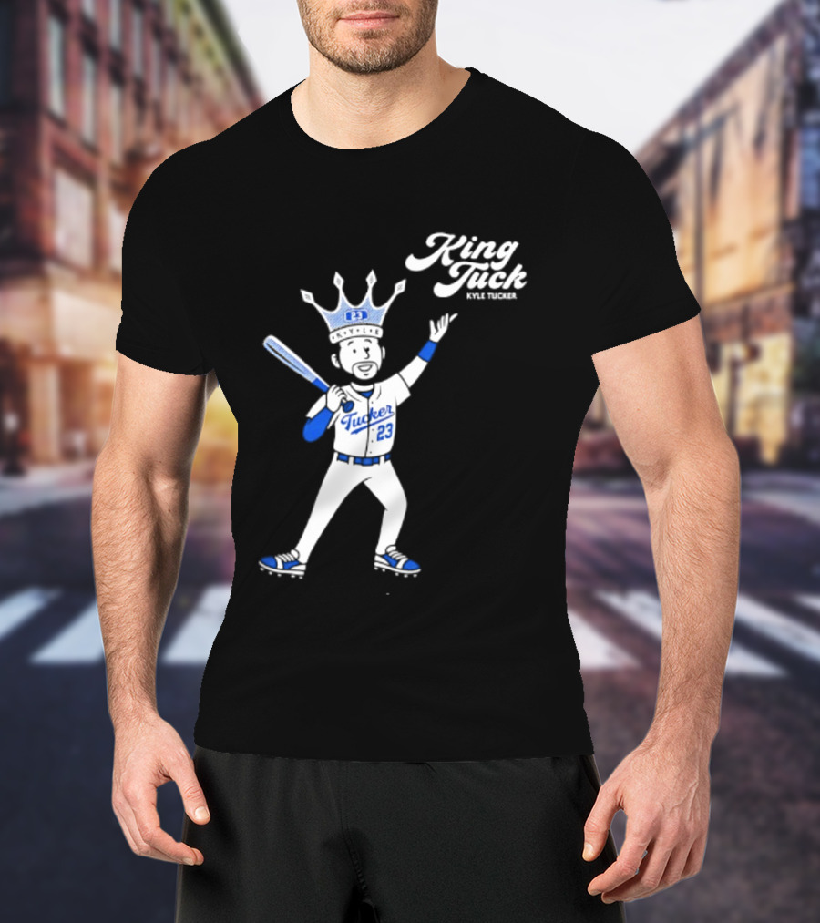King Tuck Kyle Tucker 23 Baseball Crown And Bat T-Shirt