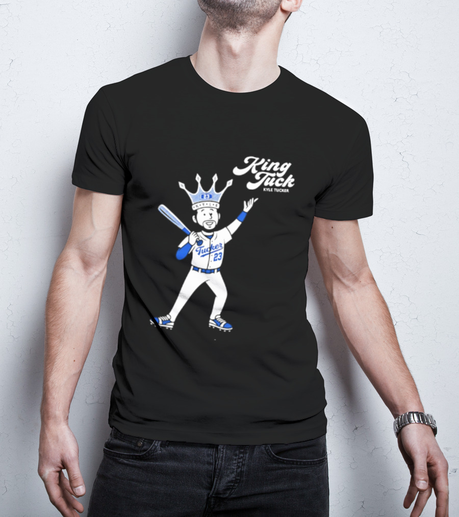 King Tuck Kyle Tucker 23 Baseball Crown And Bat T-Shirt
