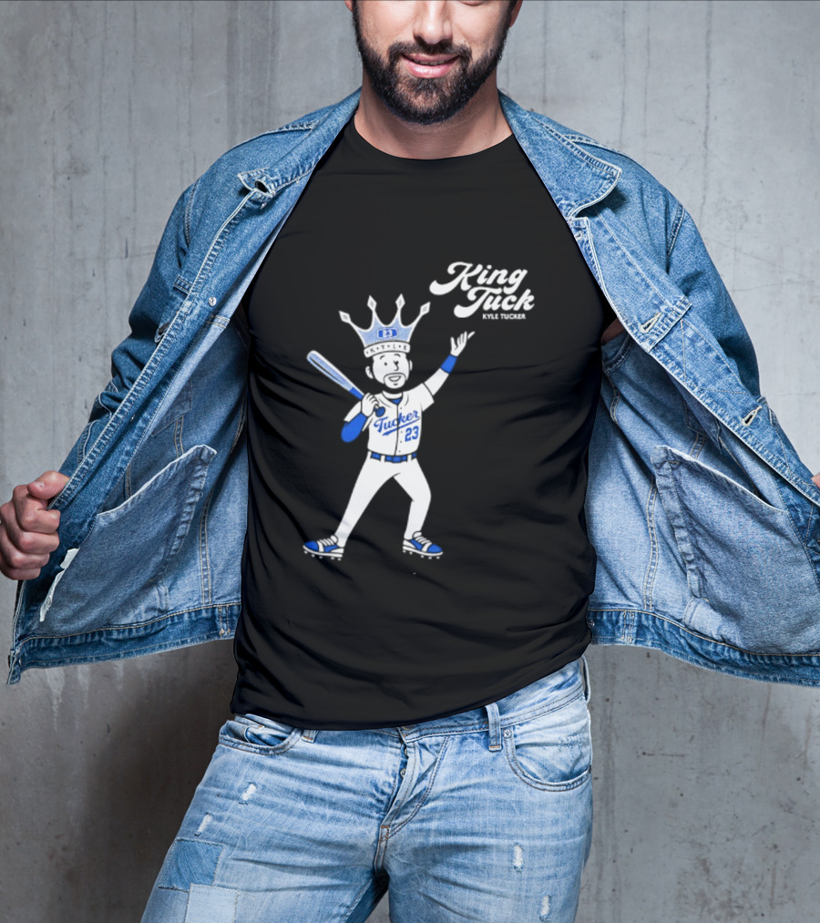 King Tuck Kyle Tucker 23 Baseball Crown And Bat T-Shirt