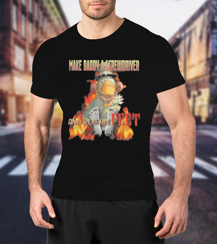 Dr Futterman Outlast Trials Make Daddy A Screwdriver And Rub His Feet Flaming Creature T-Shirt