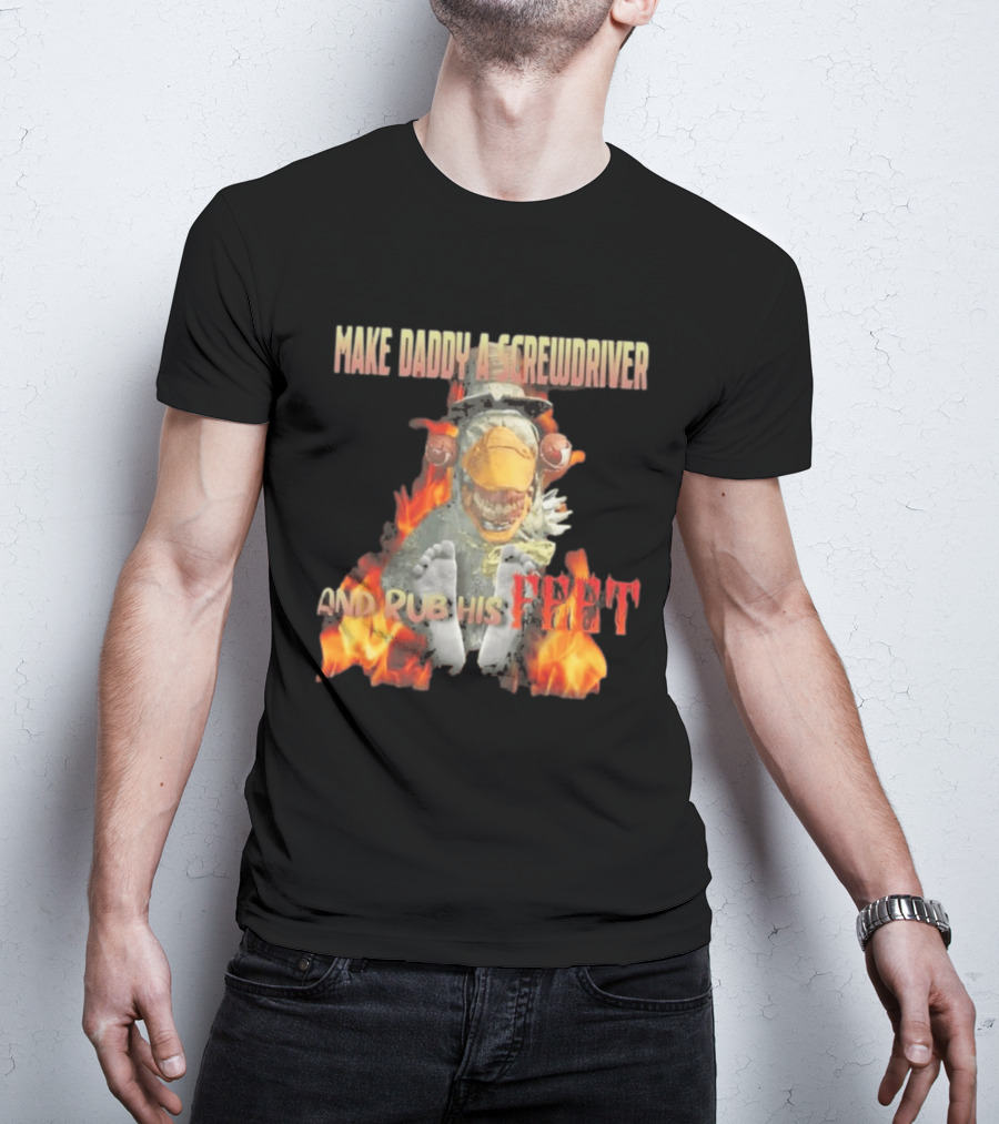 Dr Futterman Outlast Trials Make Daddy A Screwdriver And Rub His Feet Flaming Creature T-Shirt
