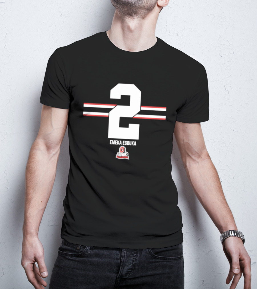 Emeka Egbuka 2 Ohio State Buckeyes NCAA Football T-Shirt