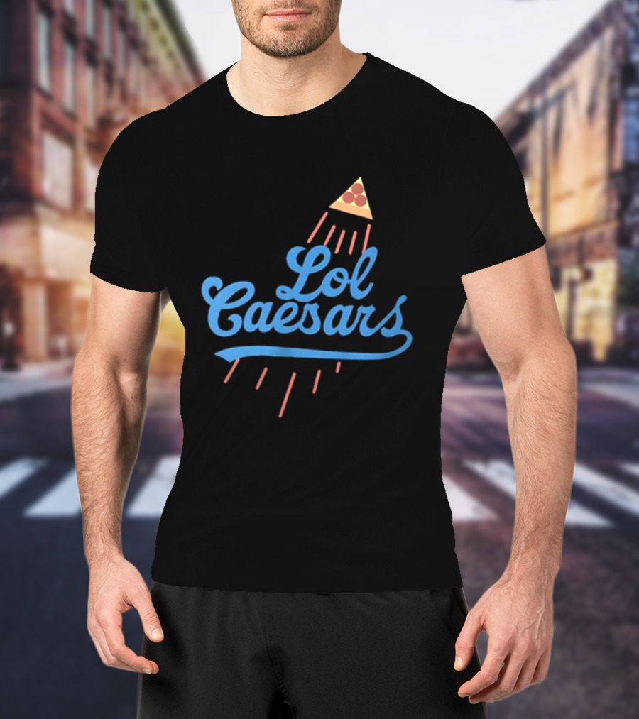 Lol Caesars Established 1969 Pizza 2 Sided T-Shirt