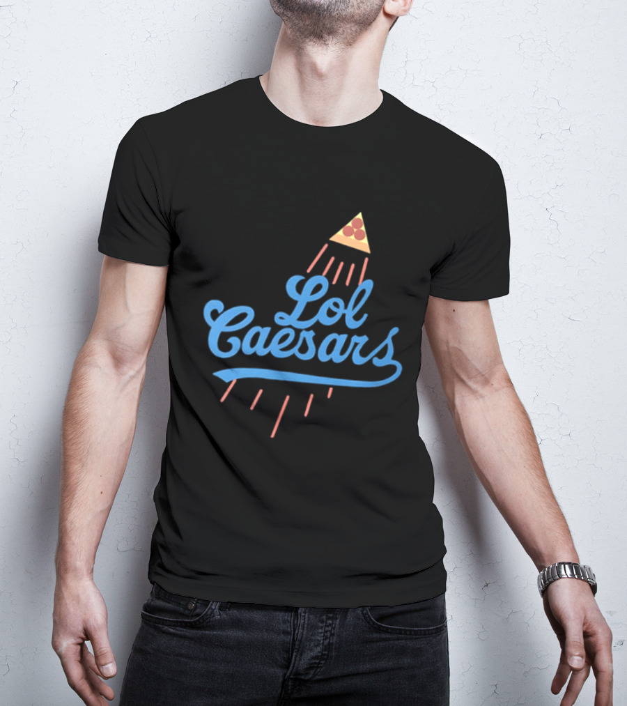 Lol Caesars Established 1969 Pizza 2 Sided T-Shirt