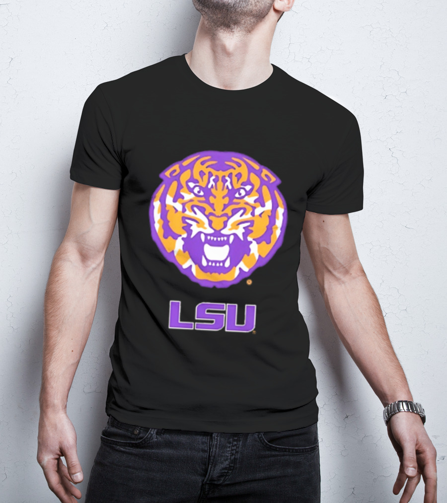 LSU Tigers NCAA Football Tiger Head T-Shirt