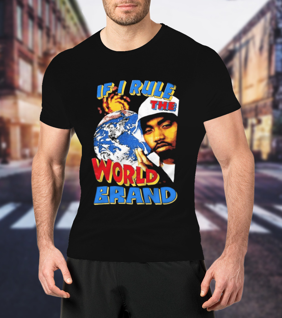 Nas If I Rule The World Hip Hop Earth Brand T-Shirt