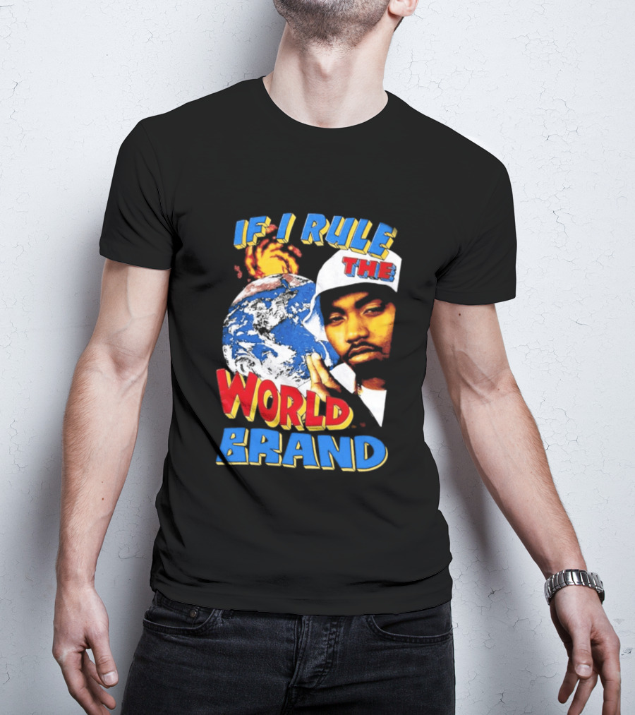 Nas If I Rule The World Hip Hop Earth Brand T-Shirt