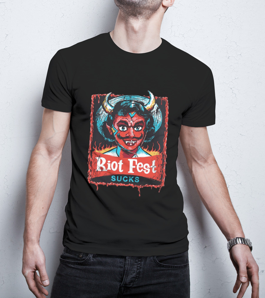 Riot Fest Sucks 2026 Chicago September 18 20 Little Devil Lineup Douglass Park T-Shirt