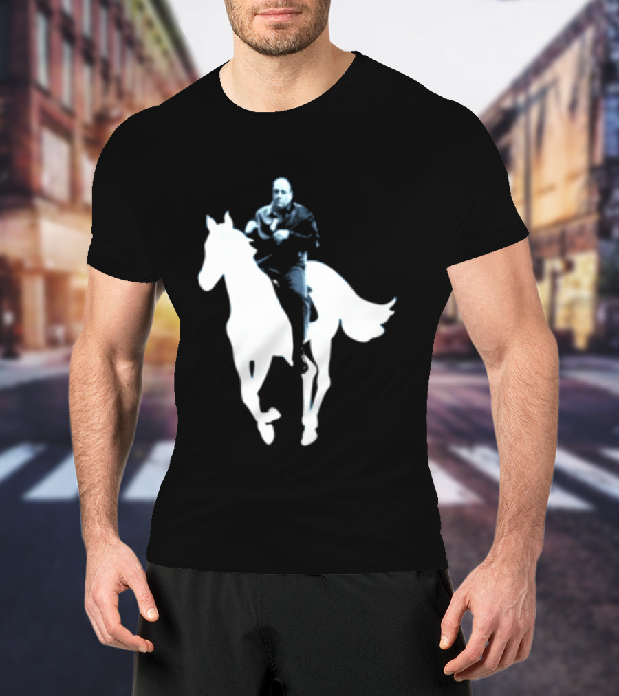 Rogue Co Pie O My Own Summer Millennial Sopranos Iconic Horse Scene T-Shirt