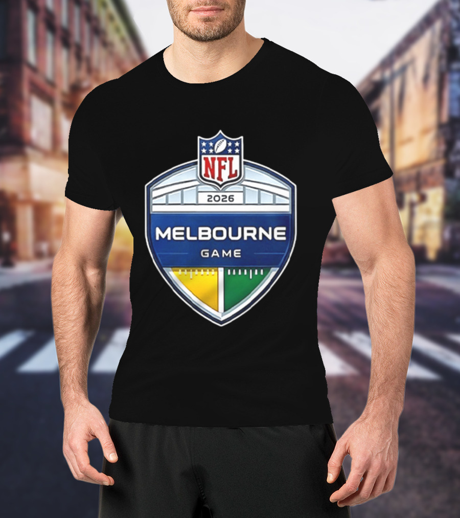 San Francisco 49ers NFL 2026 Melbourne Game Two Sided T-Shirt