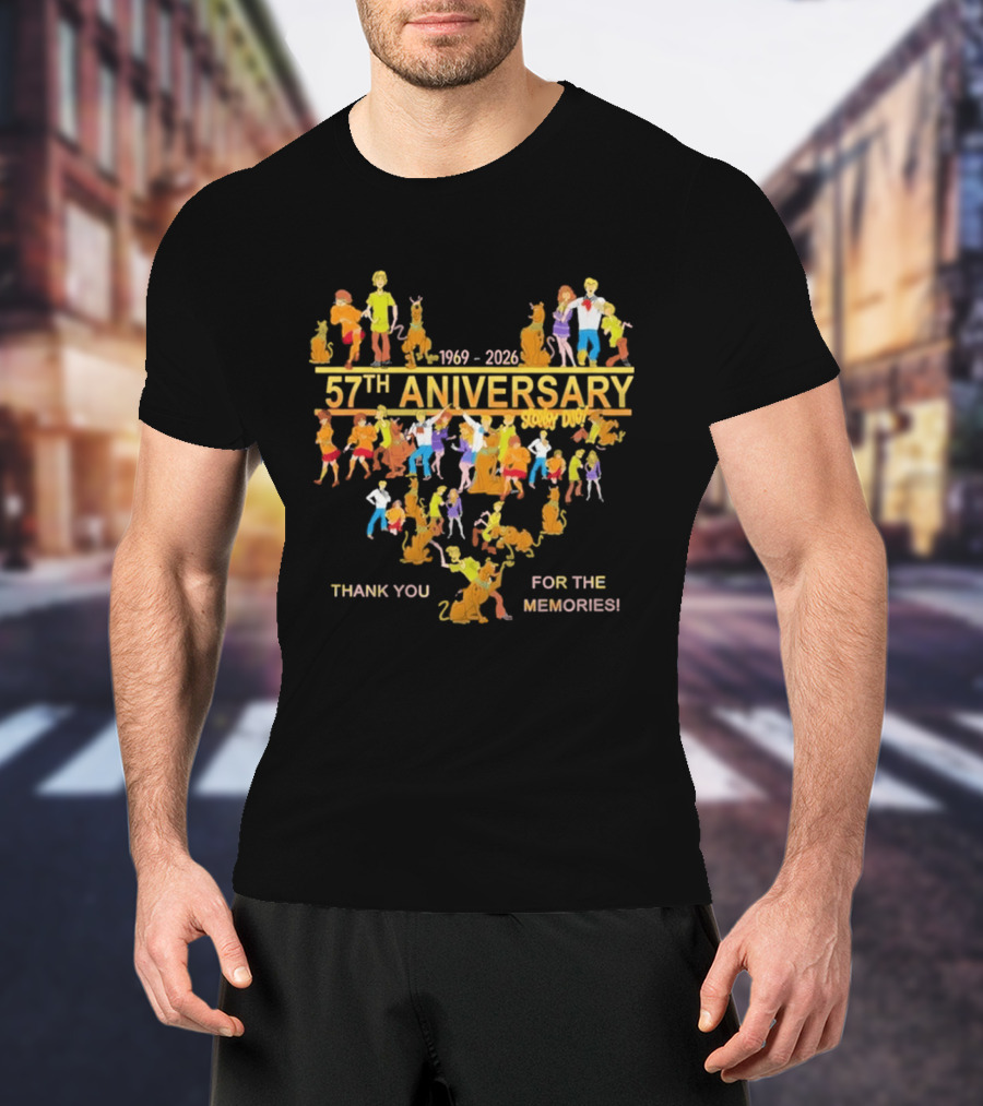 Scooby Doo 57th Anniversary 1969 2026 Thank You For The Memories T-Shirt