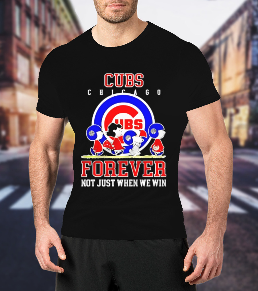 Chicago Cubs Peanuts Abbey Road Forever Not Just When We Win T-Shirt