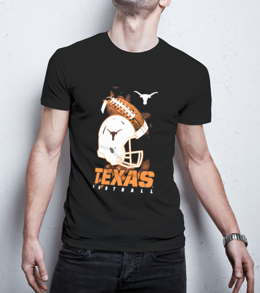 Texas Longhorns Football Helmet Glory NCAA Highlights T-Shirt