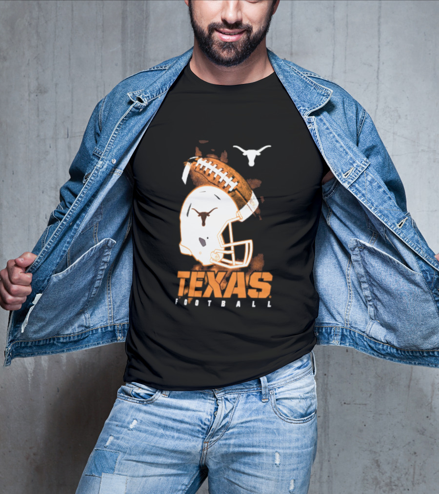 Texas Longhorns Football Helmet Glory NCAA Highlights T-Shirt