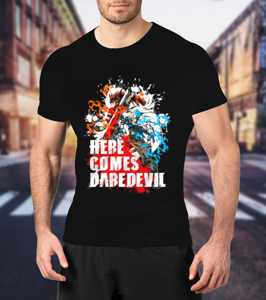 Here Comes Daredevil Guilty Sol Badguy Vibrant Splash T-Shirt