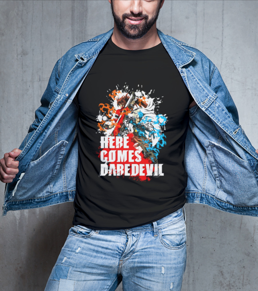 Here Comes Daredevil Guilty Sol Badguy Vibrant Splash T-Shirt