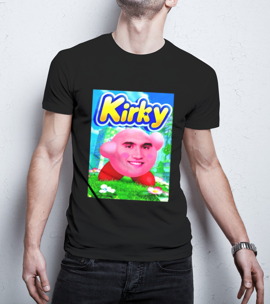 Kirky Charlie Kirk Kirby Meme T-Shirt