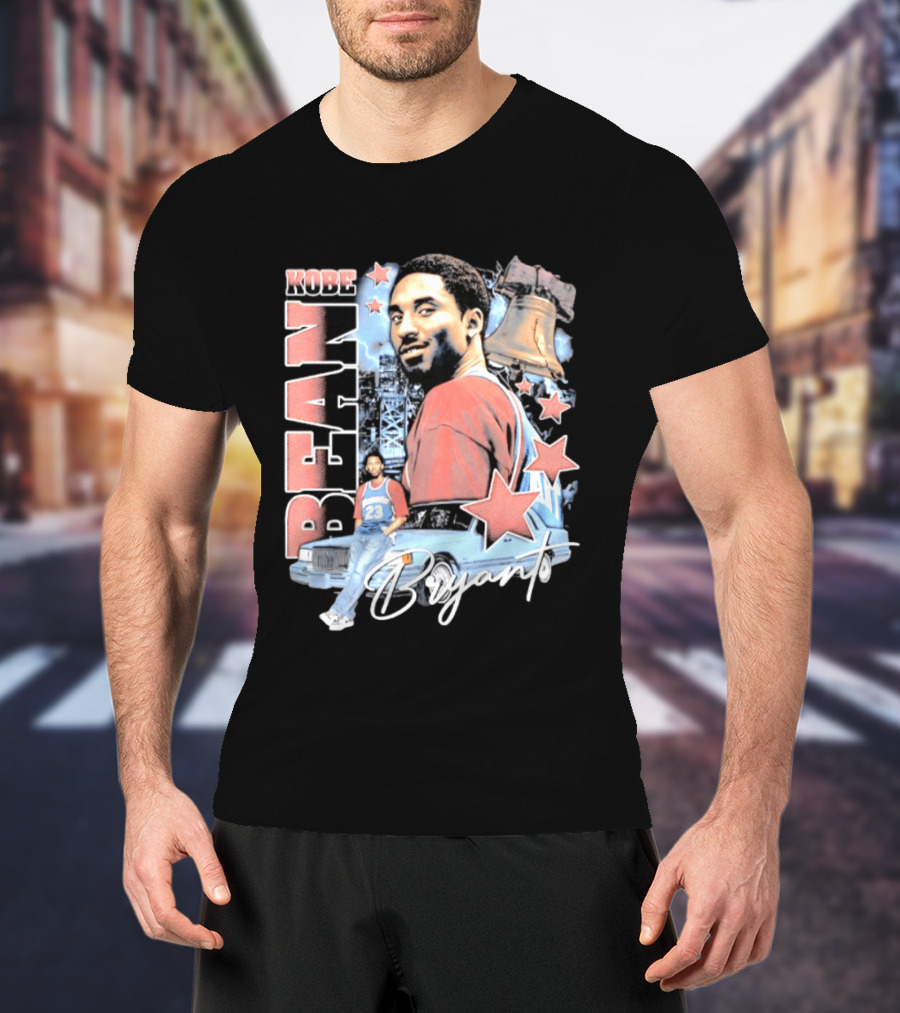 Kobe Bean Bryant Philadelphia Liberty Bell Vintage Style 23 Jersey Retro 76ers T-Shirt