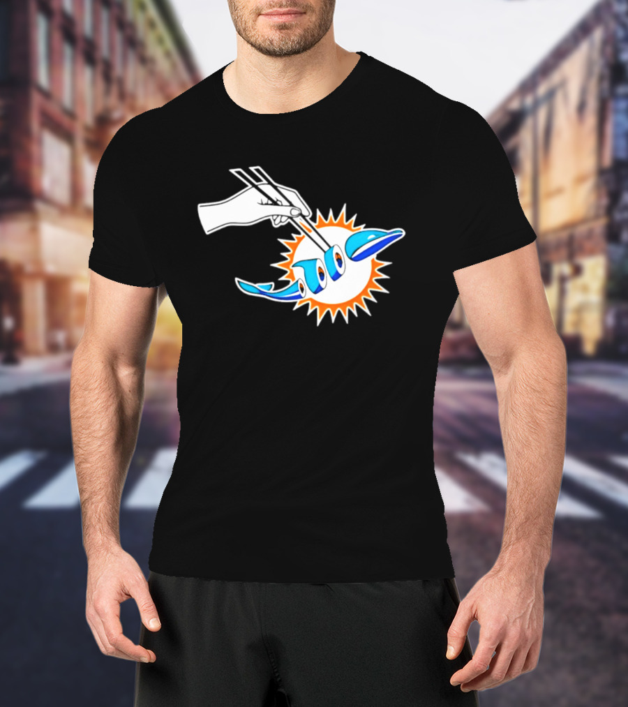 Maxx Crosby Las Vegas Raiders Sushi Miami Dolphin T-Shirt