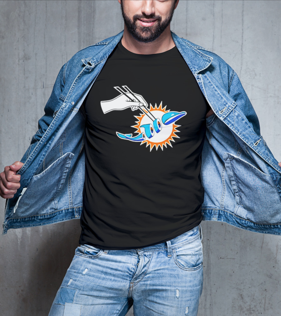 Maxx Crosby Las Vegas Raiders Sushi Miami Dolphin T-Shirt