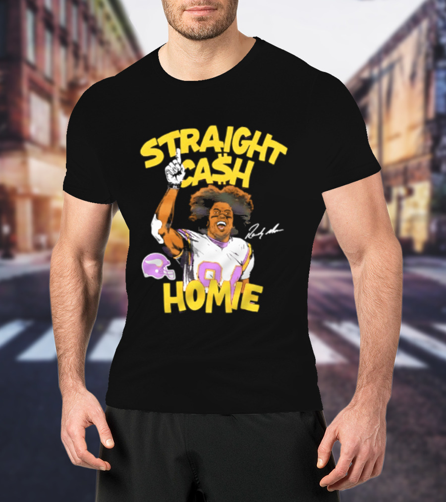 Minnesota Vikings Randy Moss Straight Cash Homie 84 T-Shirt