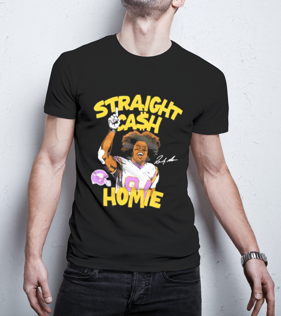Minnesota Vikings Randy Moss Straight Cash Homie 84 T-Shirt