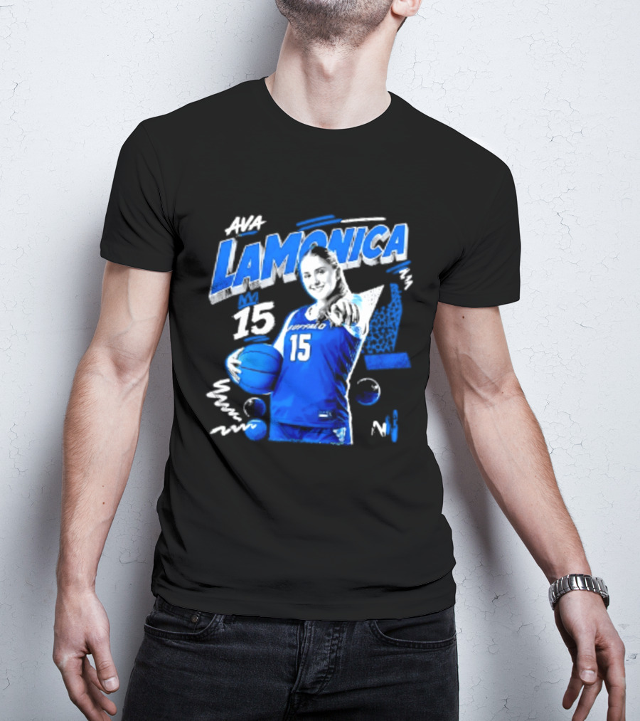 Ava LaMonica 15 Buffalo Bulls NCAA Women's Basketball Player Jersey Number T-Shirt