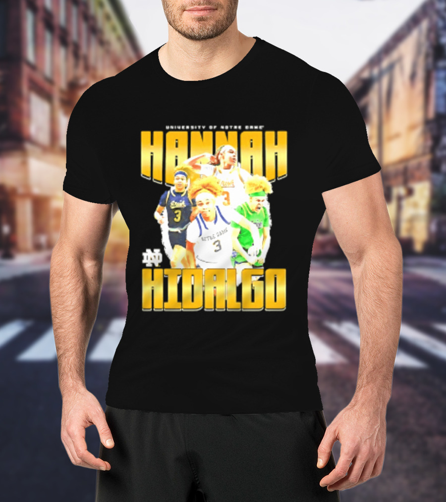 University Of Notre Dame Hannah Hidalgo Ncaa Women's Basketball T-Shirt