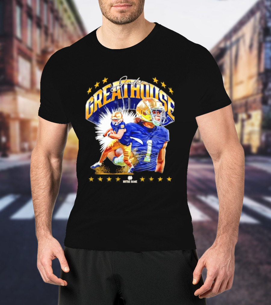 Jaden Greathouse Notre Dame NCAA Football Player Number 1 T-Shirt