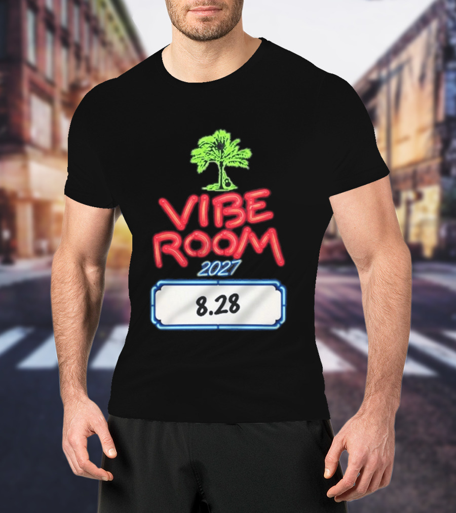 Kenny Chesney Vibe Room 8 28 2027 Tour Date Palm Tree T-Shirt