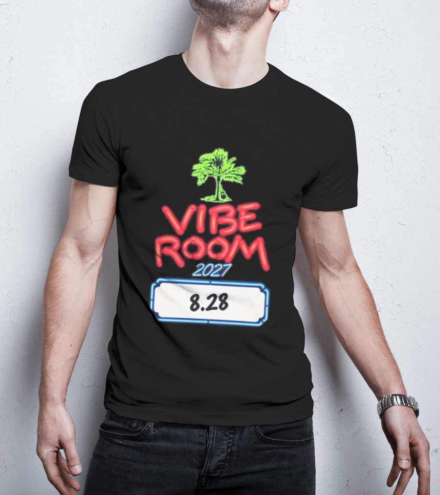Kenny Chesney Vibe Room 8 28 2027 Tour Date Palm Tree T-Shirt