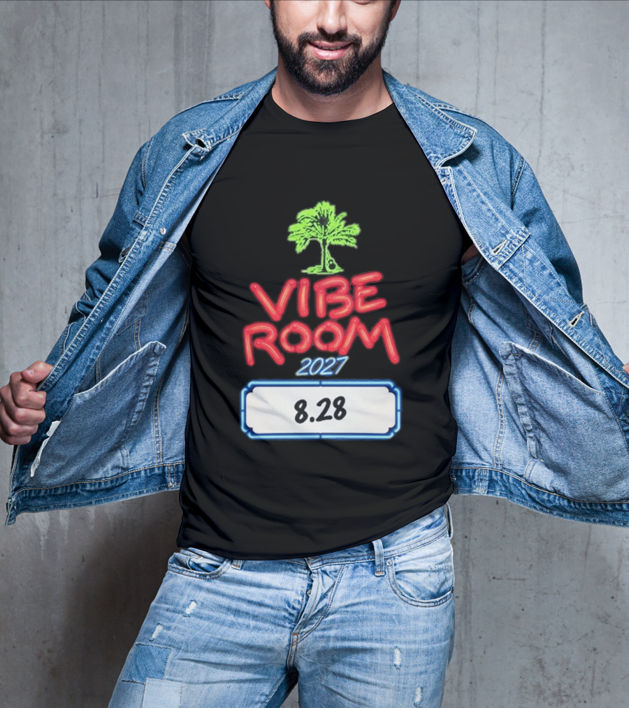 Kenny Chesney Vibe Room 8 28 2027 Tour Date Palm Tree T-Shirt