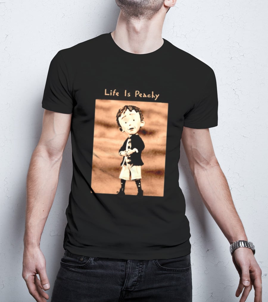 Life Is Peachy Korn Nu Metal Character Jonathan Davis T-Shirt