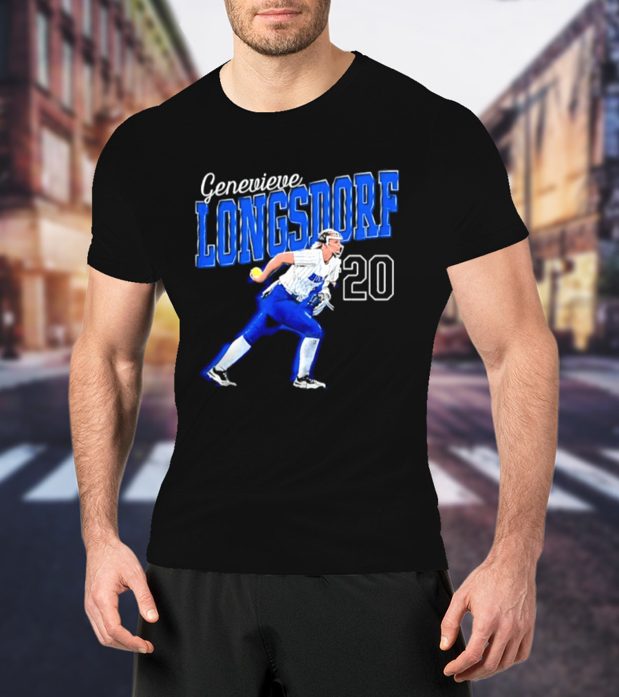 Genevieve Longsdorf 20 Buffalo Bulls NCAA Softball Player T-Shirt