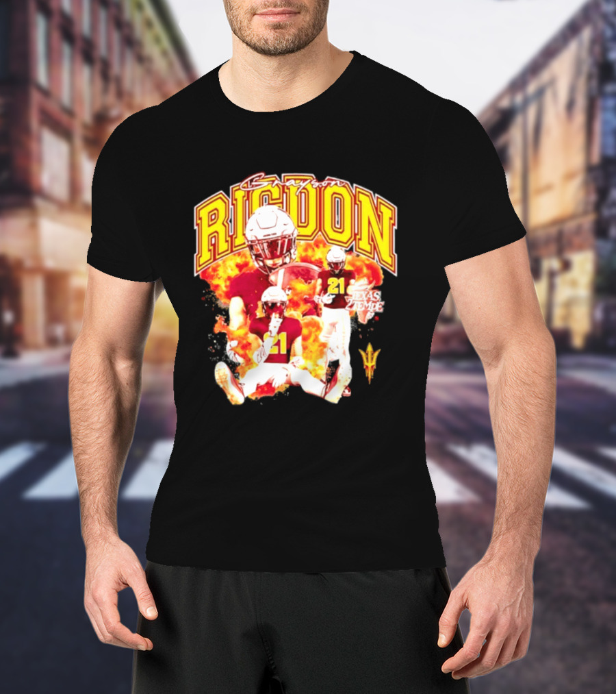 Grayson Rigdon 21 Arizona State Texas Tempe Football Player T-Shirt