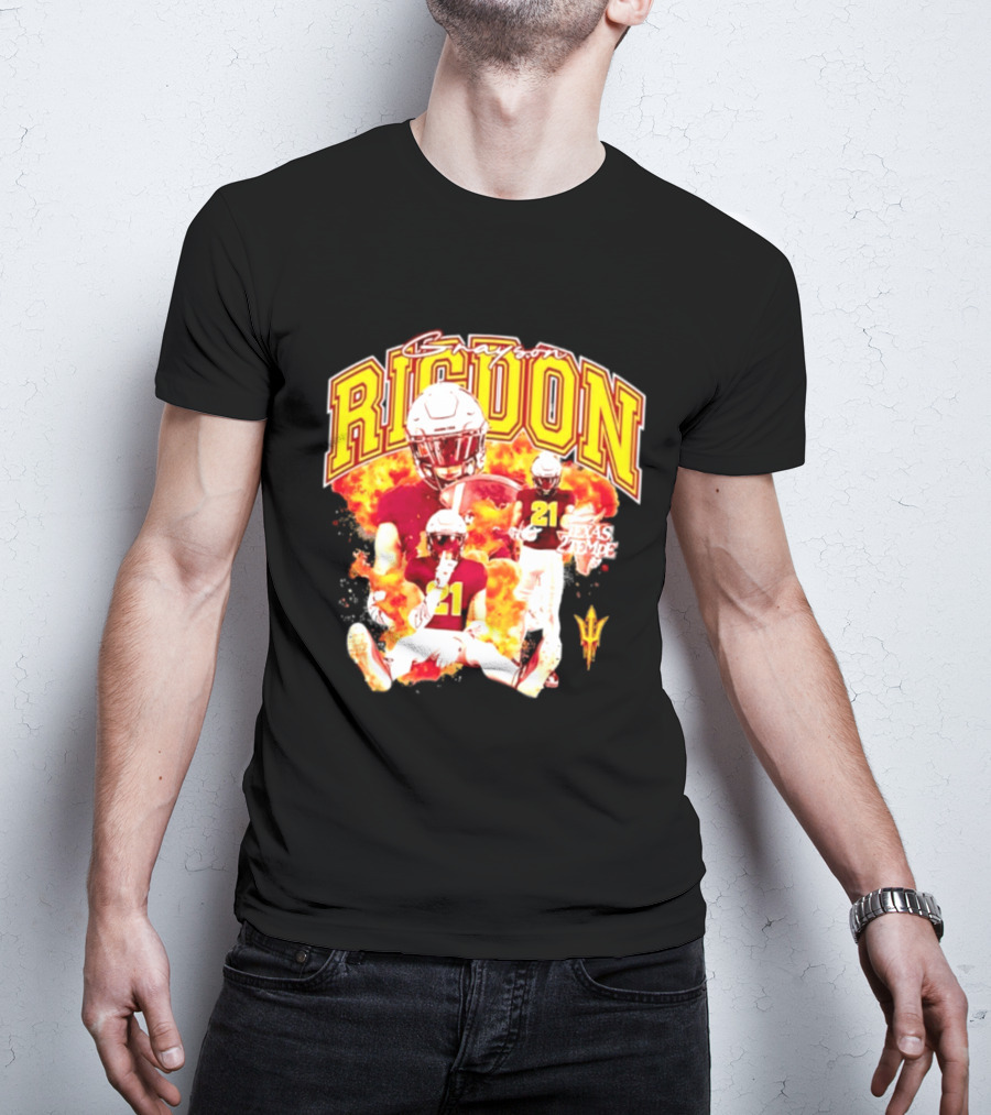 Grayson Rigdon 21 Arizona State Texas Tempe Football Player T-Shirt