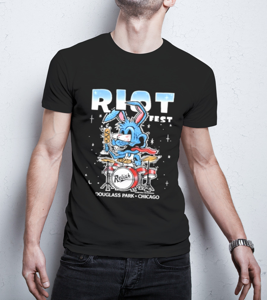 Riot Fest 2026 Douglass Park Chicago Exclusive Bunny Drummer September 18 20 2026 T-Shirt