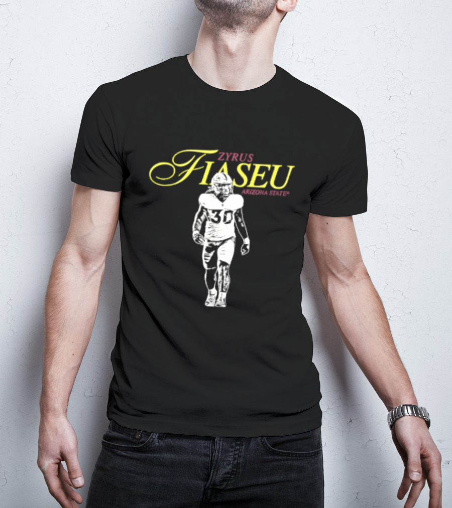 Zyrus Fiaseu 30 Arizona State Football Player T-Shirt