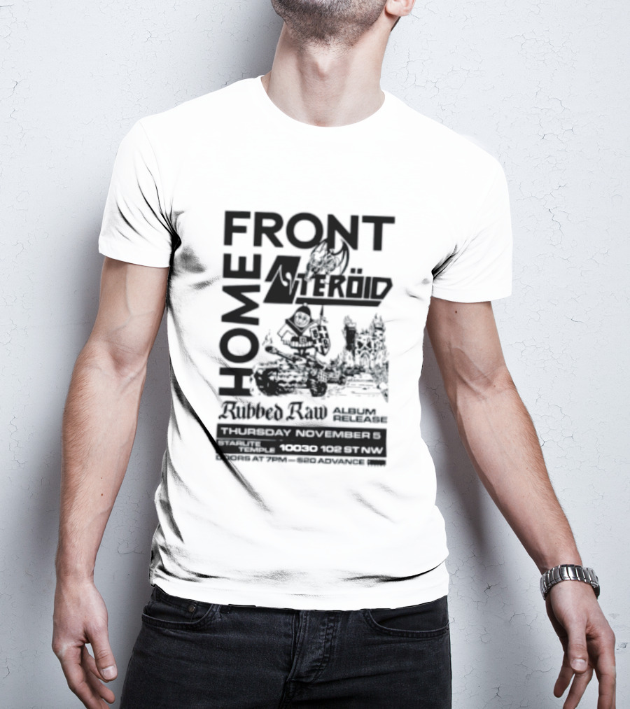 FRONT Asteroid Home Rubbed Raw August Release Starlite Temple T-Shirt