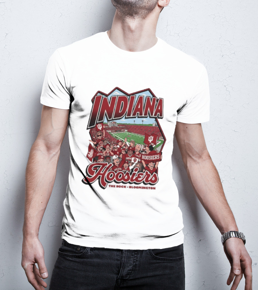 Indiana Hoosiers Football The Rock Bloomington Memorial Stadium Crowd Scene T-Shirt